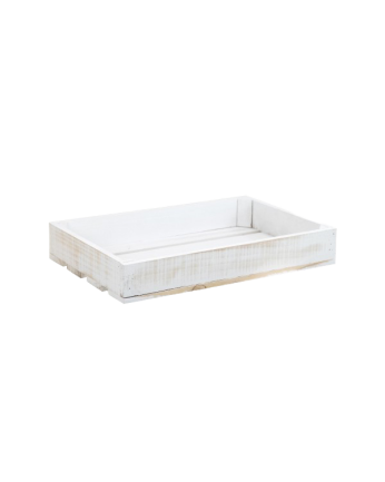 Caja de madera maciza decapada pequeña