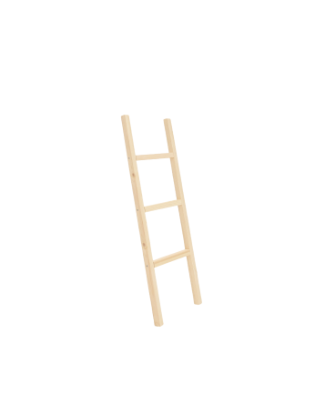 Massive Holztreppe in naturfarbener 118x41 cm