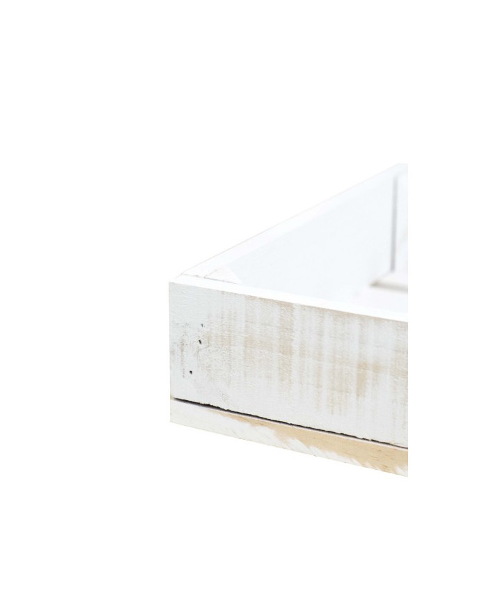 Caja de madera maciza decapada pequeña