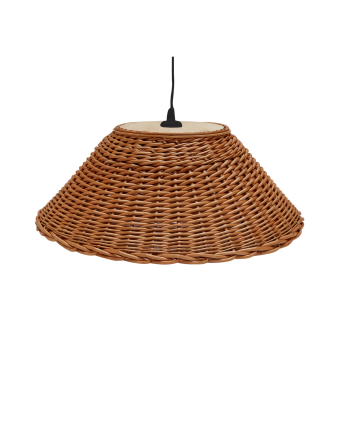 Bronze-Deckenlampe aus Naturweide in verschiedenen Größen hergestellt.