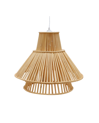 Naturfarbene Korblampe 47x58cm