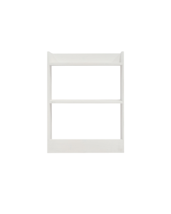 Estantería de madera maciza tres estantes acabado blanco 60x45cm