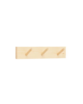 Massives Holz-Wandregal in natürlicher Farbe von 26x5cm