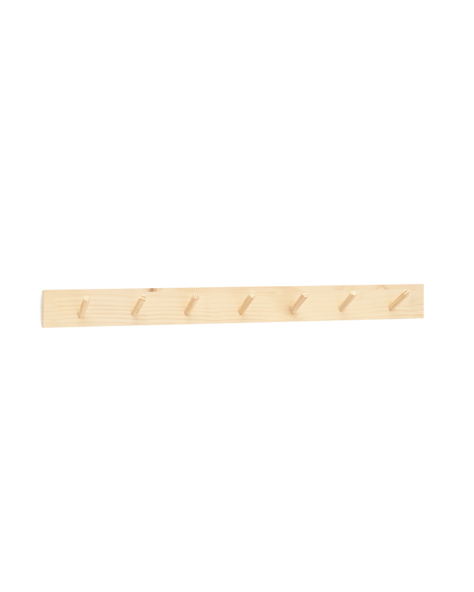 Massiver Wandhaken aus Naturholz in den Maßen 61x5cm