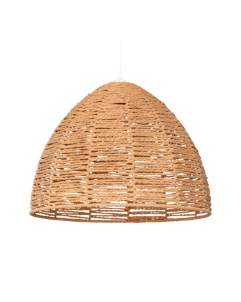 Deckenlampe aus geflochtenem Papier