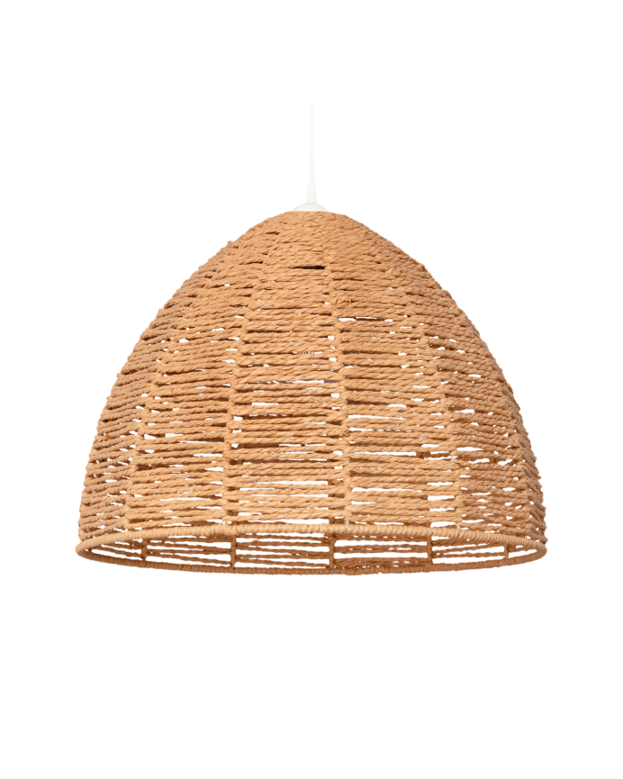 Deckenlampe aus geflochtenem Papier
