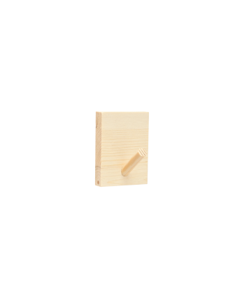 Massiver Holzwandhaken in Naturton, 8x6cm.