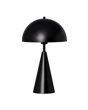 Tischlampe aus schwarzem Aluminium, 52x35 cm.
