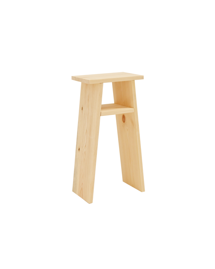 Tisch aus massivem Holz in Naturton 60x20cm