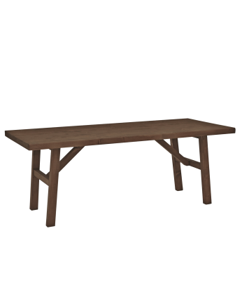 Massiver Holz-Couchtisch in Walnuss-Finish