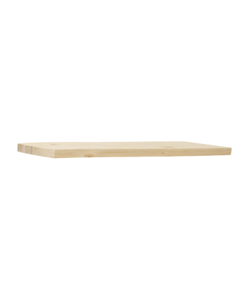 Schwebendes Regal aus massivem Holz in Naturfinish, verschiedene Maße