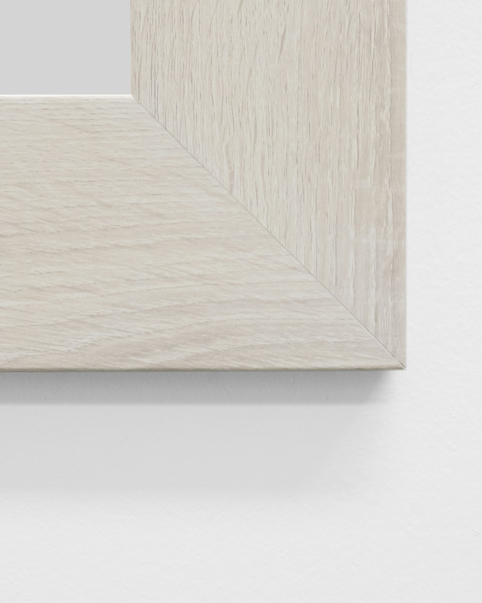 Spiegeleffekt in beige Holzoptik in verschiedenen Größen