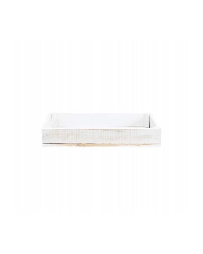 Caja de madera maciza decapada pequeña