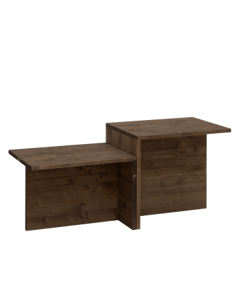 Couchtisch Aus Massivholz, 44,6x100cm
