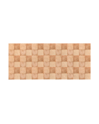 Massives Holzkopfteil mit verschiedenen Maßen bedruckt.
