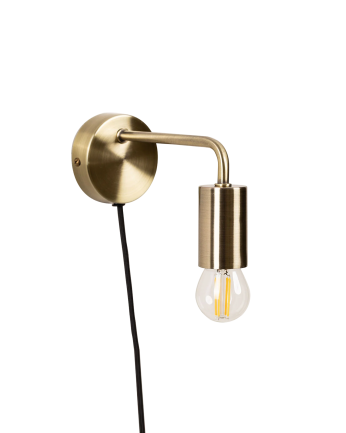 Metallisierte Wandlampe 12x8cm