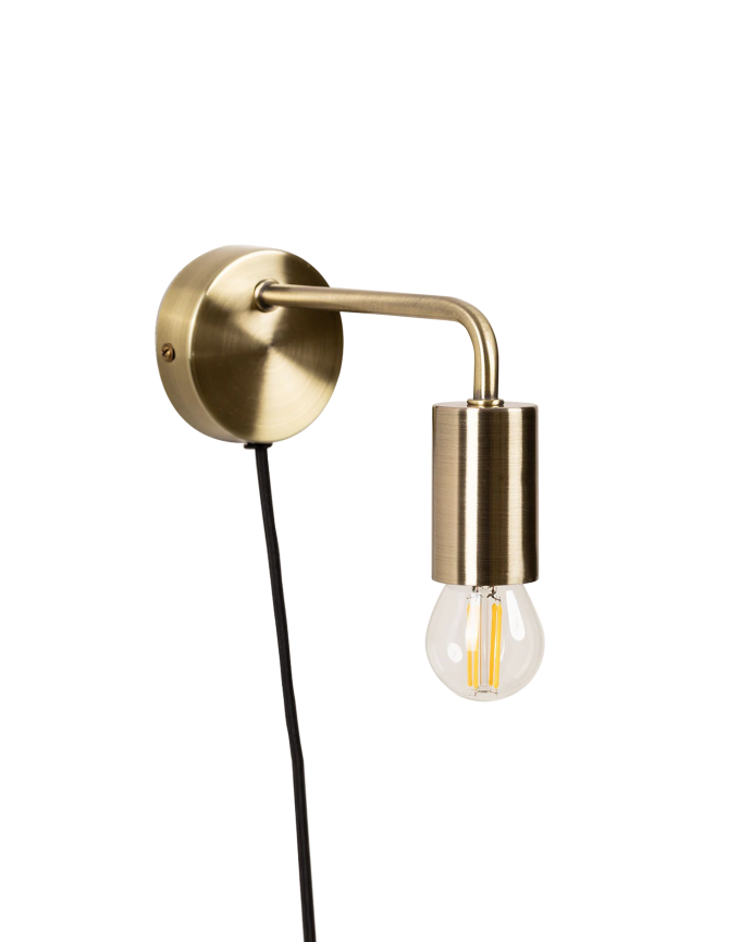 Metallisierte Wandlampe 12x8cm