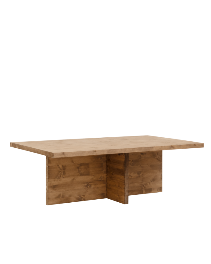 Couchtisch Aus Massivholz, 40x120cm
