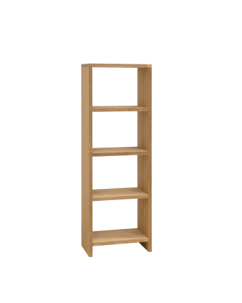 Regal aus massivem Eichenholz in mittlerem Ton, 180x60cm.