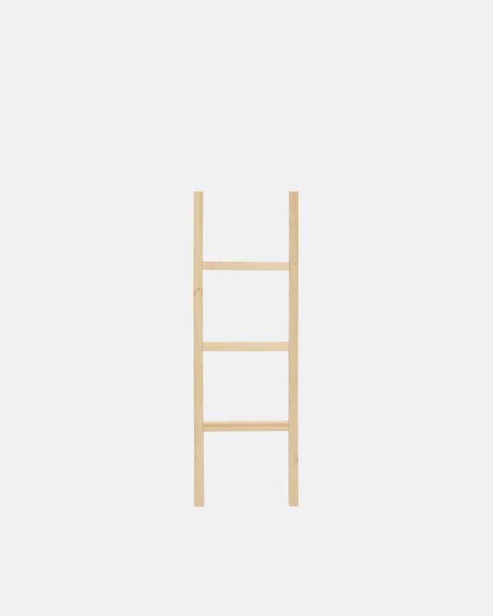 Massive Holztreppe in naturfarbener 118x41 cm
