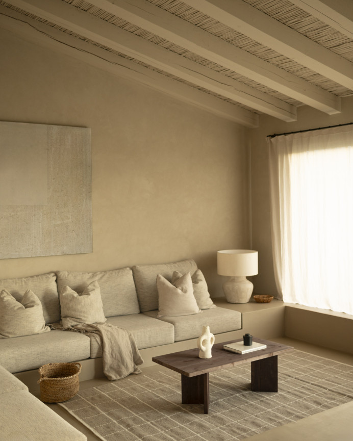 Wollteppich in Taupe in verschiedenen Größen