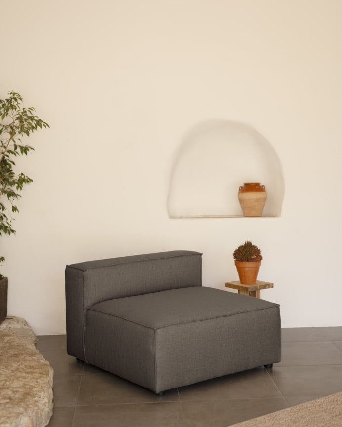 Dunkelgraues Sofa, 110x90cm