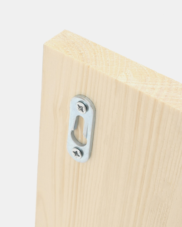 Estante de madera maciza tono natural de 20x15cm