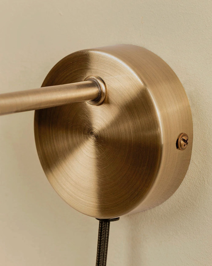 Metallisierte Wandlampe 12x8cm
