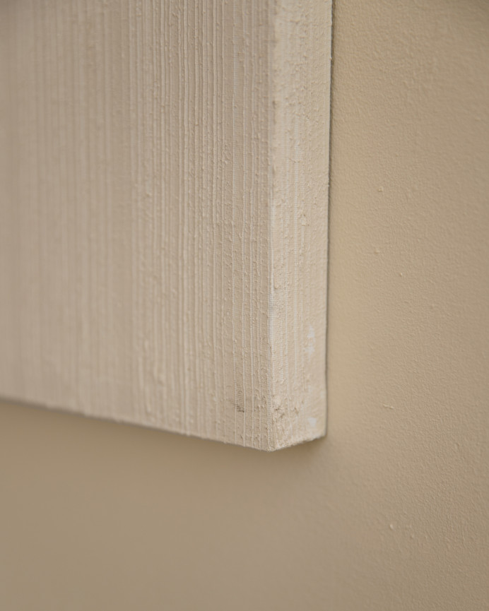 Grünes und weißes dekoratives Gemälde auf Leinwand mit handbemaltem Holzrahmen, gemalt mit Ölfarbe in verschiedenen Größen.