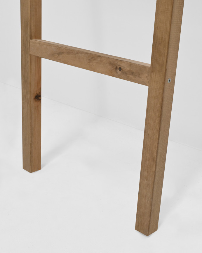 Massive Eichendunkle Holztreppe, 41x118cm
