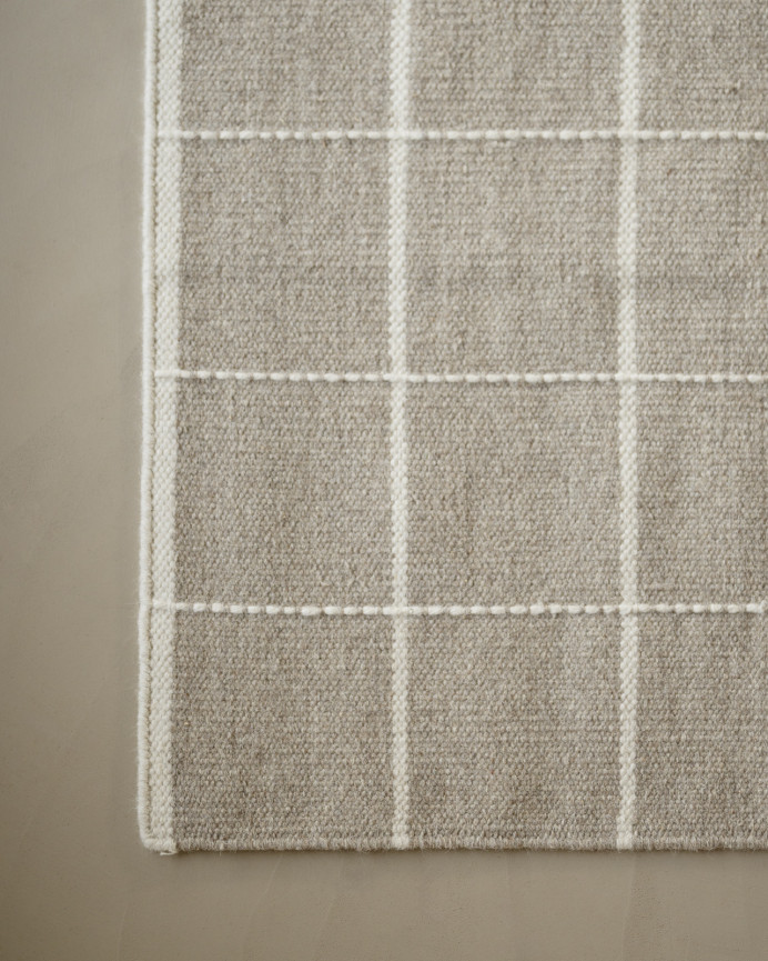 Wollteppich in Taupe in verschiedenen Größen