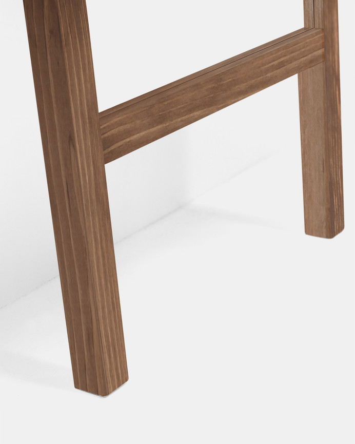 Spiegeleffekt Holz massiv dunkle Eiche Ton 45x180cm