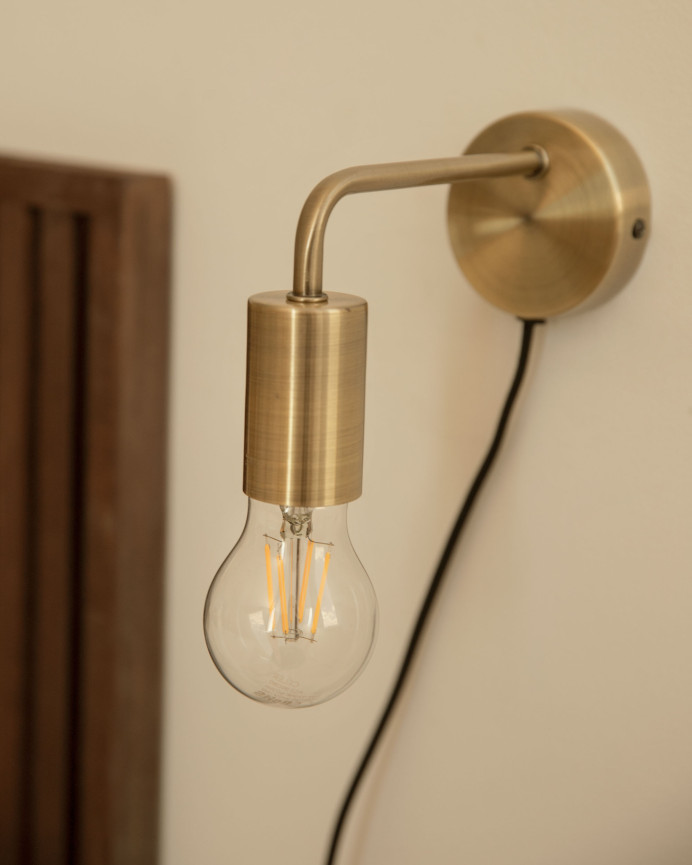 Metallisierte Wandlampe 12x8cm