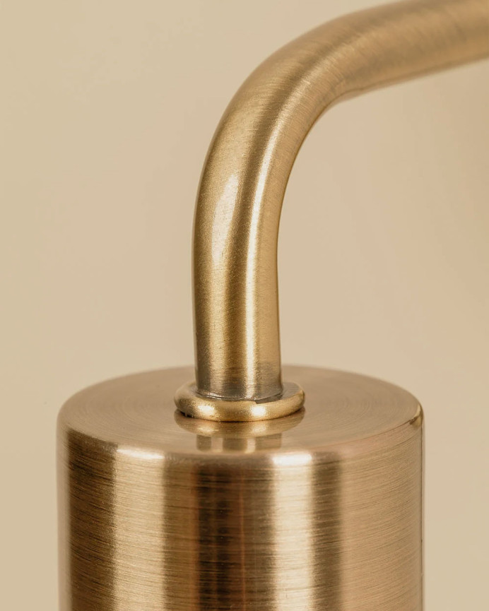 Metallisierte Wandlampe 12x8cm