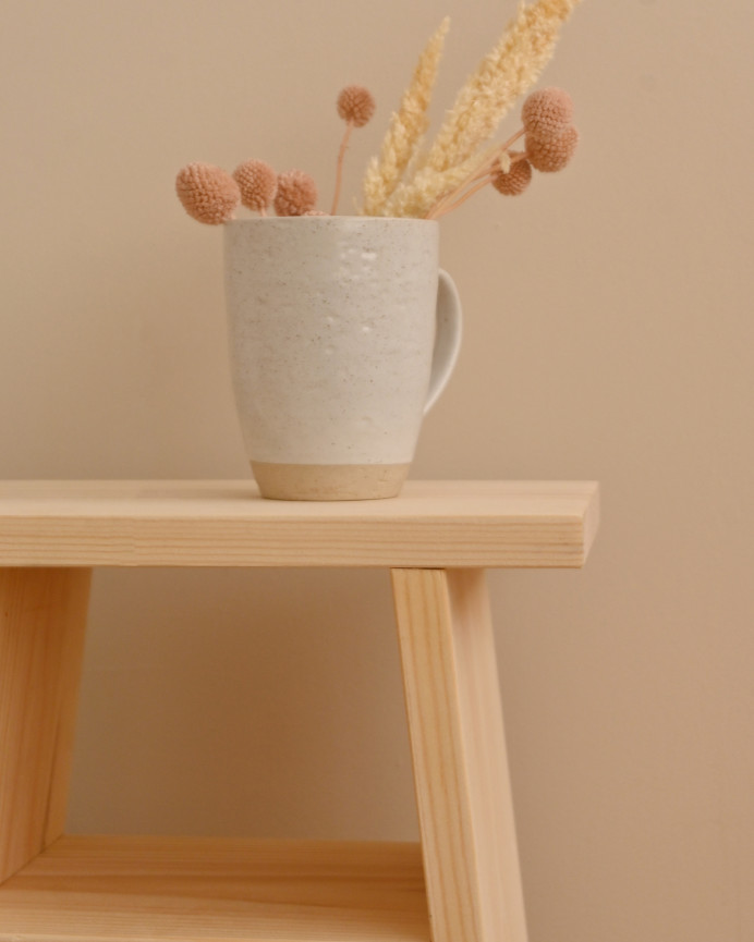 Tisch aus massivem Holz in Naturton 60x20cm
