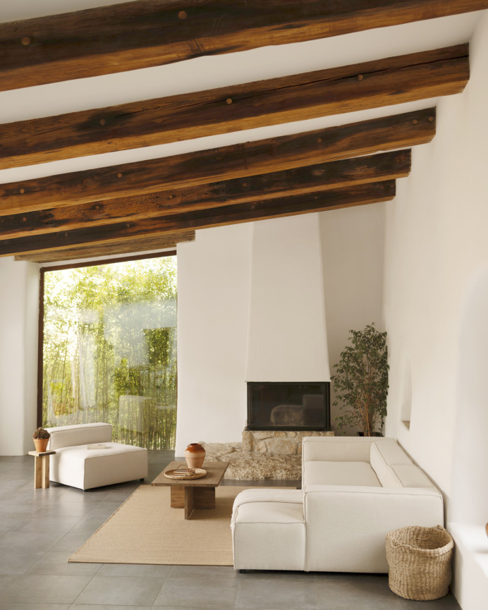 Couchtisch Aus Massivholz, 40x120cm