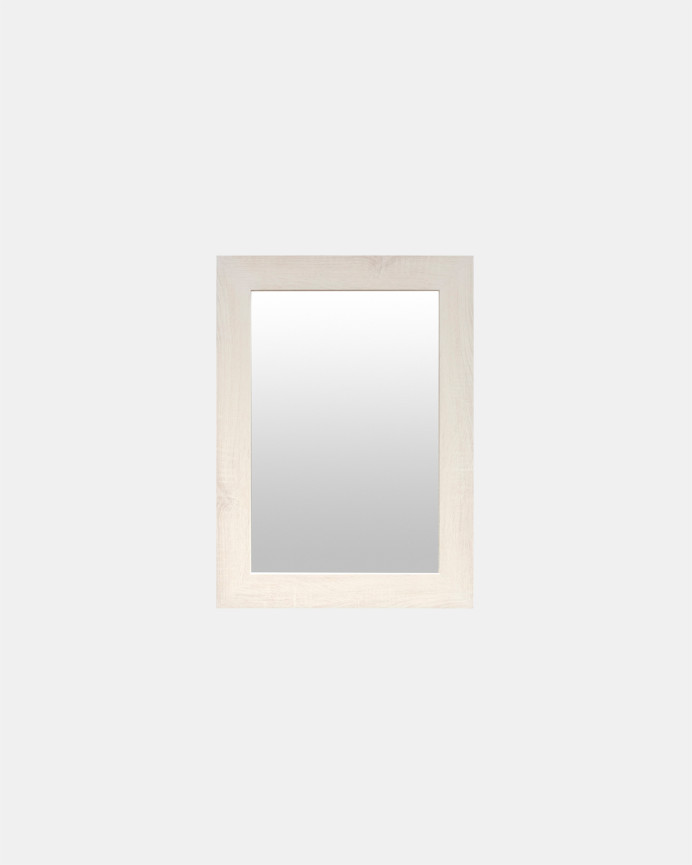 Spiegeleffekt in beige Holzoptik in verschiedenen Größen