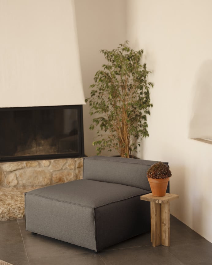 Dunkelgraues Sofa, 110x90cm