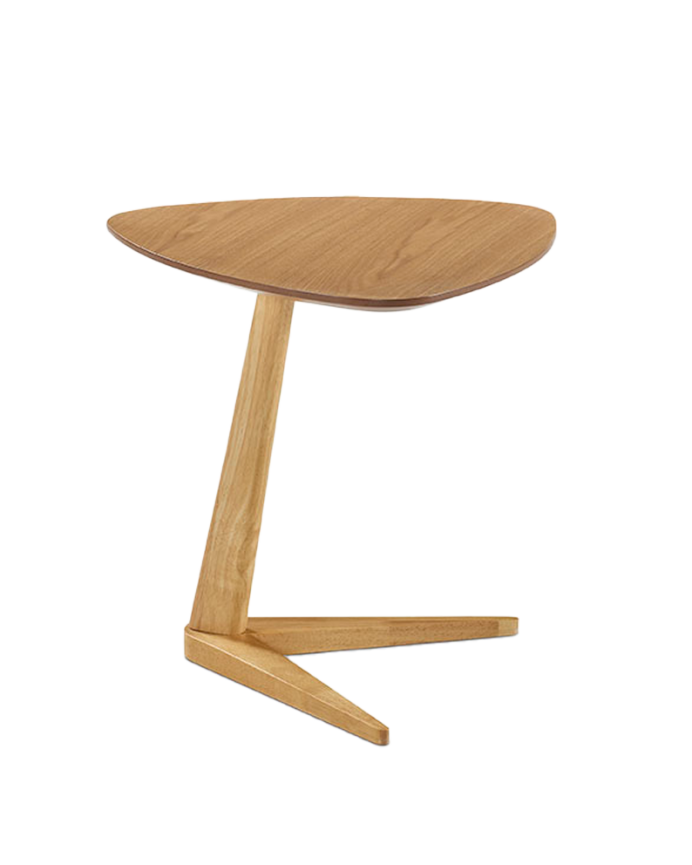 Beistelltisch oder Couchtisch aus Eichenblech von 48x49cm.