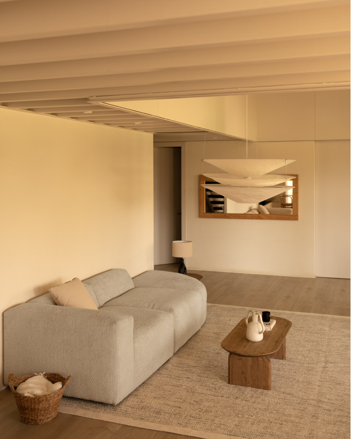 Sofa 3 Module mit rechter Kurve, 320x110cm