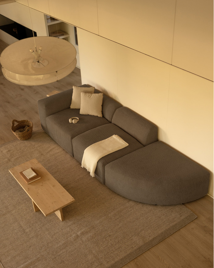 Sofa 3 Module mit rechter Kurve, 320x110cm