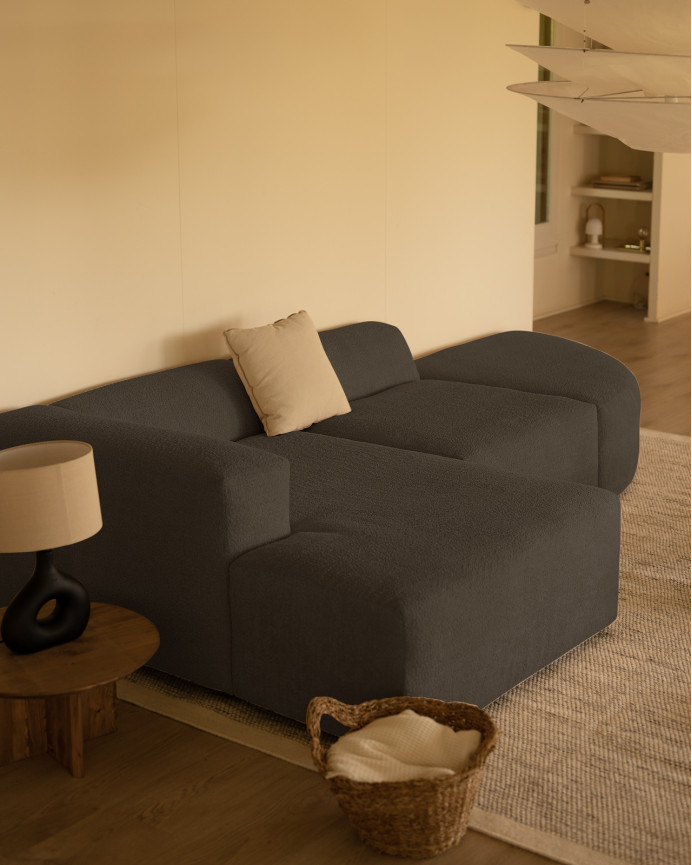 Sofa 3 geschwungene Module mit linker Chaiselongue, 320x172cm