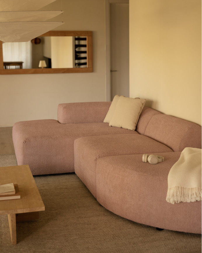 Sofa 3 geschwungene Module mit linker Chaiselongue, 320x172cm