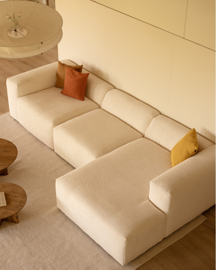 Sofa 3 Module mit rechter Chaiselongue, 330x172cm