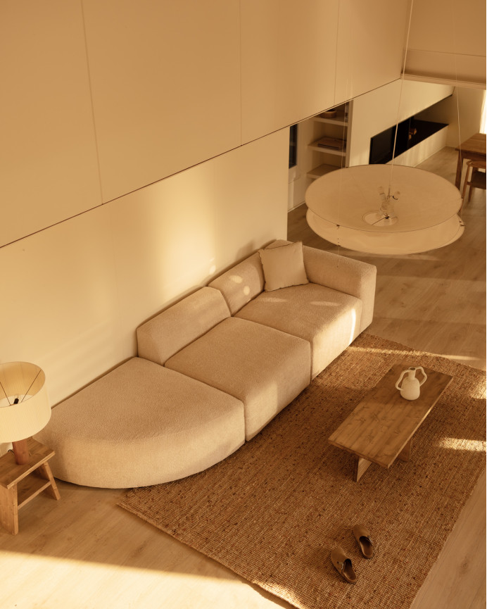 Sofa 3 Module mit linker Kurve, 320x110cm