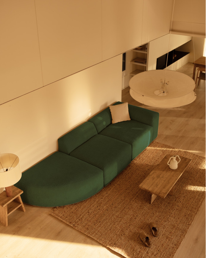 Sofa 3 Module mit linker Kurve, 320x110cm