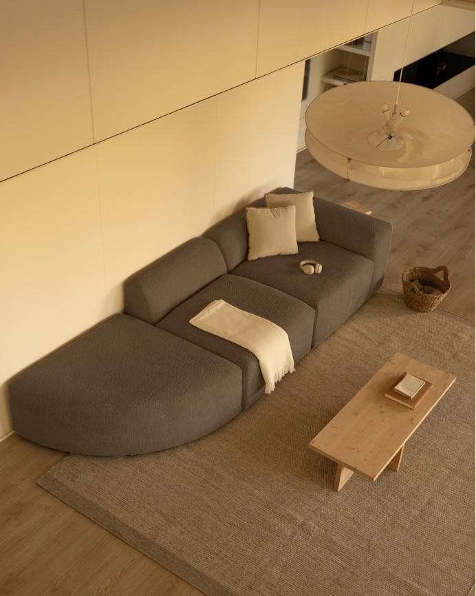Sofa 3 Module mit linker Kurve, 320x110cm