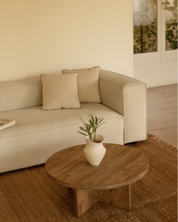 Sofa aus gebrochenem weißem Samtstoff in verschiedenen Größen