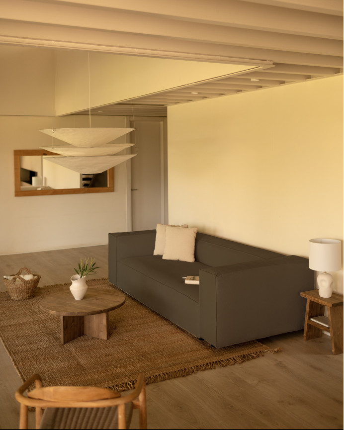 Samtsofa in Taupe-Braun in verschiedenen Größen