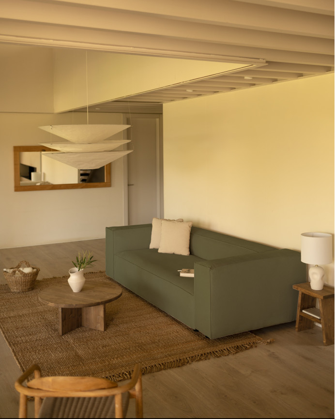 Grünes Cord-Sofa in verschiedenen Größen